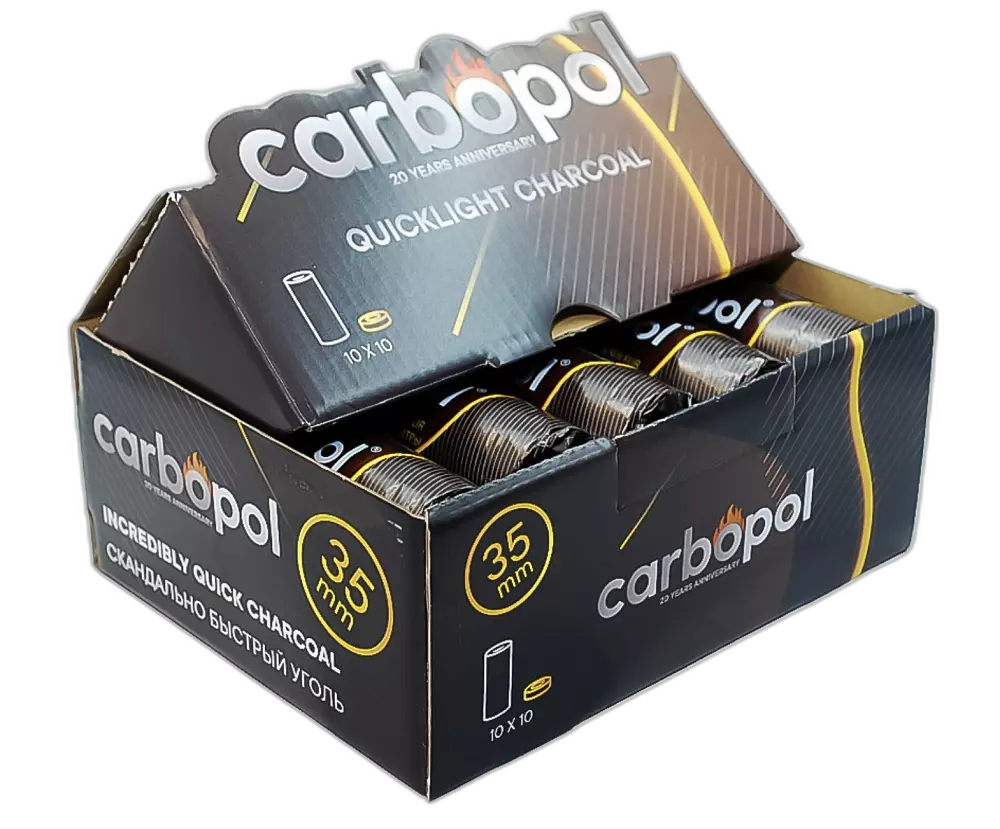 Уголь легковоспламеняющийся Carbopol 35мм
